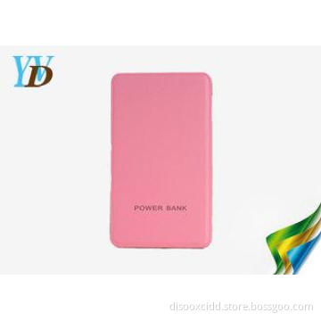 4000mAh Leather Slim Power Bank For iPhone 6 plus Samsung s